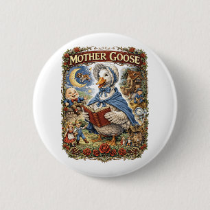Mother Goose 6 Cm Round Badge