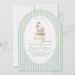 Mother Goose and Gosling Baby Shower Invitation