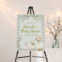 Mother Goose and Gosling Baby Shower Welcome