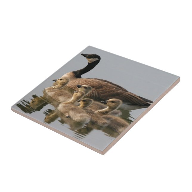 Mother Goose and Her Goslings Tile (Side)