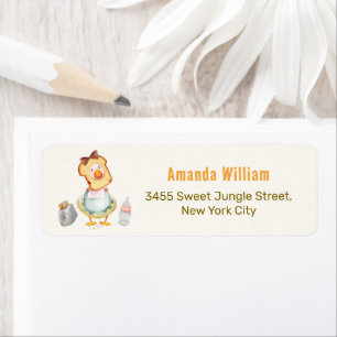 Mother Goose Brunch Baby Shower Return Address