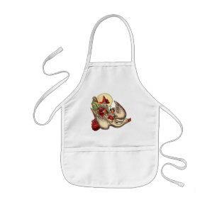 Mother Goose Child Antique Illustration Kids Apron
