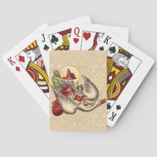 Mother Goose Child Antique Illustration Playing Cards