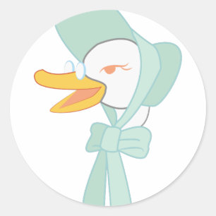 Mother Goose Classic Round Sticker
