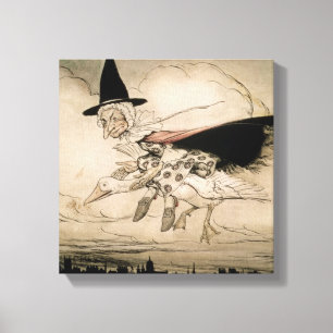 Mother Goose, frontispiece of 'Mother Goose The Ol Canvas Print