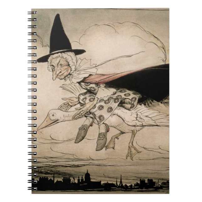 Mother Goose, frontispiece of 'Mother Goose The Ol Notebook (Front)