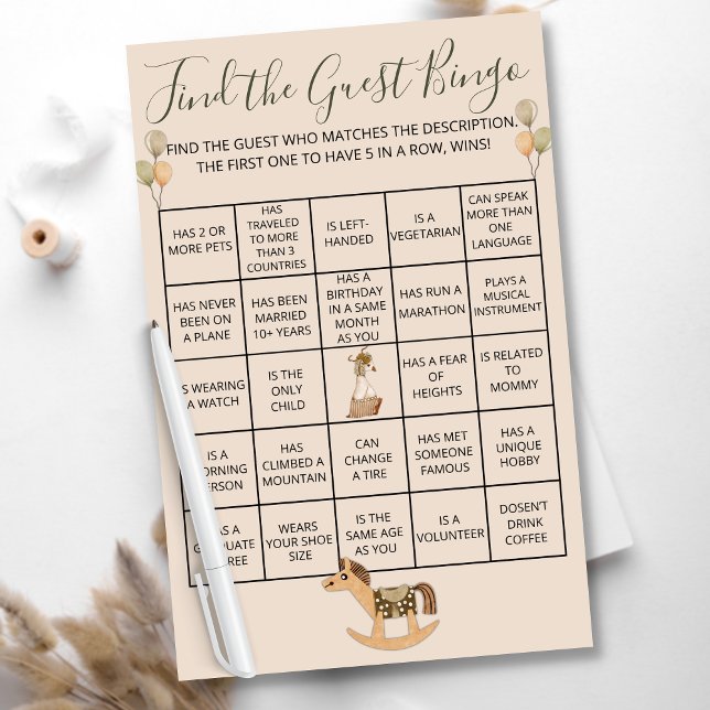 Mother Goose Gender Neutral Baby Shower Bingo Game Flyer (Creator Uploaded)