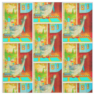 Mother Goose in the House Nursery Rhyme Fabric