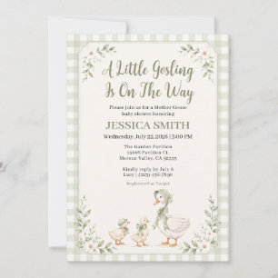 Mother Goose Little Gosling Baby Shower Invitation