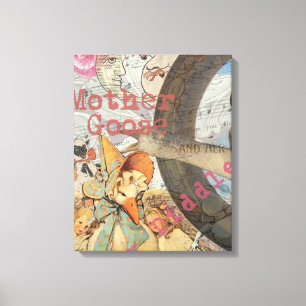 Mother Goose Nursery Rhyme Fairy Tale Canvas Print