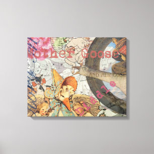 Mother Goose Nursery Rhyme Fairy Tale Canvas Print