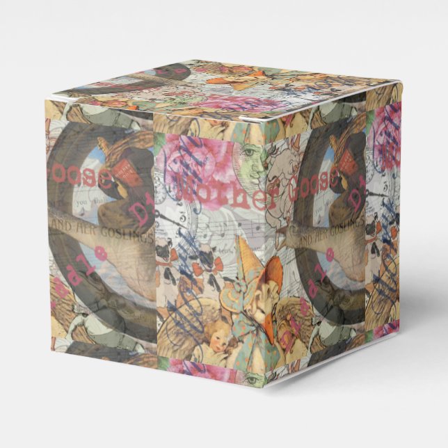 Mother Goose Nursery Rhyme Fairy Tale Favour Box (Front Side)