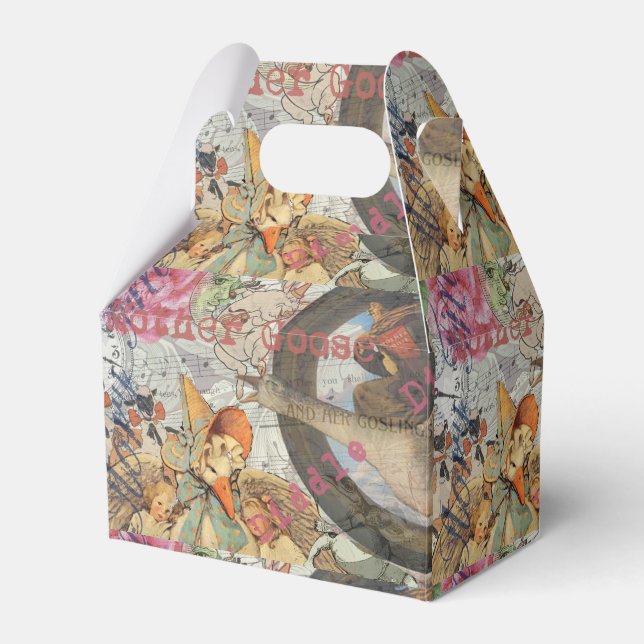 Mother Goose Nursery Rhyme Fairy Tale Favour Box (Front Side)