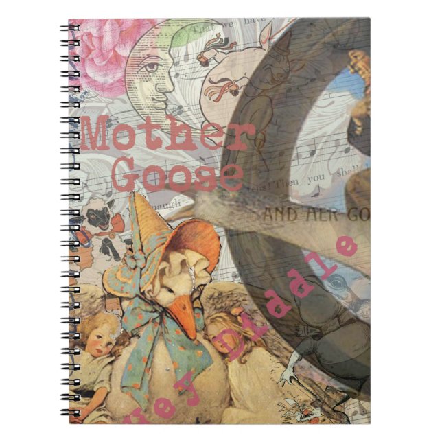 Mother Goose Nursery Rhyme Fairy Tale Notebook (Front)