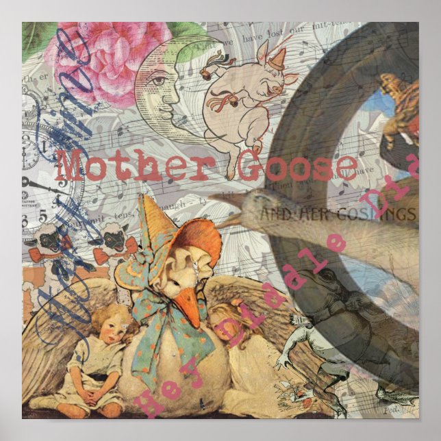 Mother Goose Nursery Rhyme Fairy Tale Poster (Front)