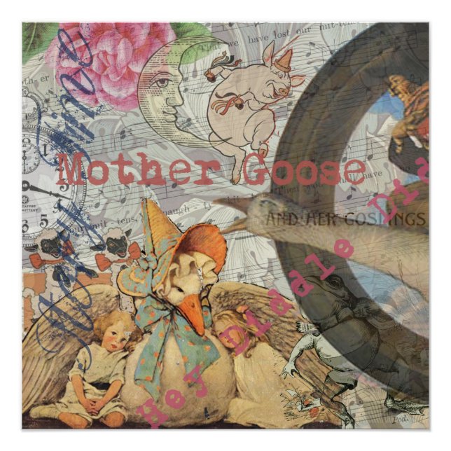 Mother Goose Nursery Rhyme Fairy Tale Poster (Front)