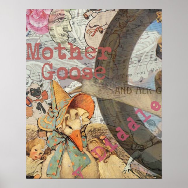 Mother Goose Nursery Rhyme Fairy Tale Poster (Front)