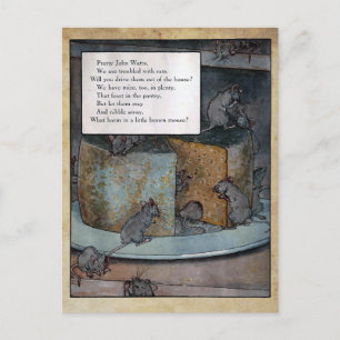 mother goose nursery rhymes 8 postcard