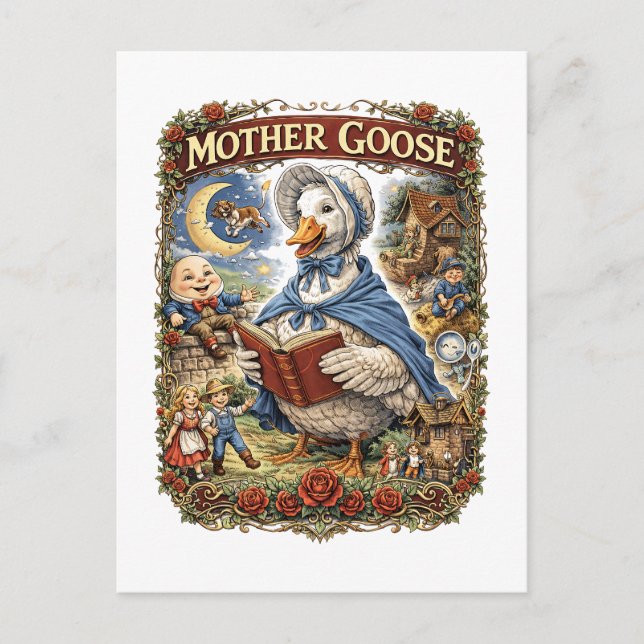 Mother Goose Postcard (Front)