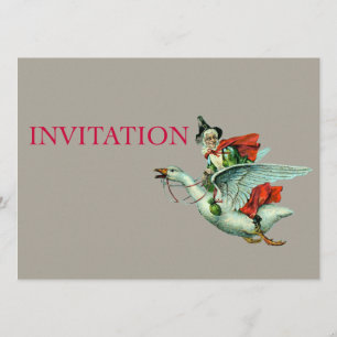 Mother Goose - Vintage Illustration Invitation