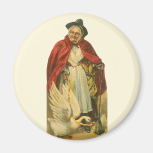 Mother Goose Vintage Victorian Story Book Magnet