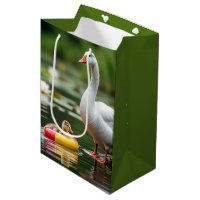 Mother Goose With Baby Gosling