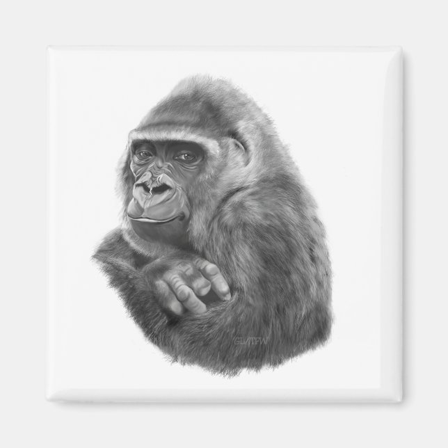 Mother gorilla Magnet Mother Gorilla Magnet (Front)