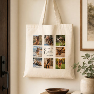 Mother GSD dog mum photo collage Tote Bag