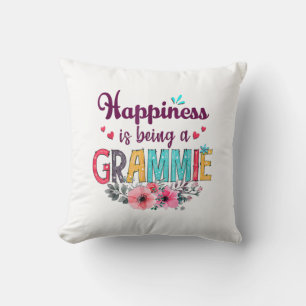Mother Happiness Is Being A Grammie Ever Birthday Cushion