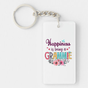 Mother Happiness Is Being A Grammie Ever Birthday Key Ring