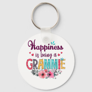 Mother Happiness Is Being A Grammie Ever Birthday Key Ring