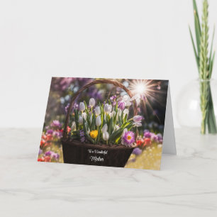 Mother Happy Mothers Day for Mum Basket of Spring  Card