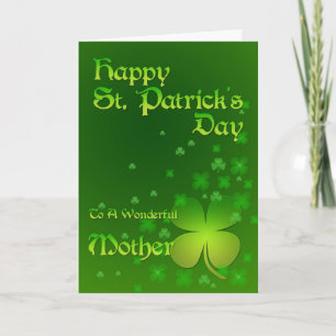 Mother, Happy St Patrick's day card