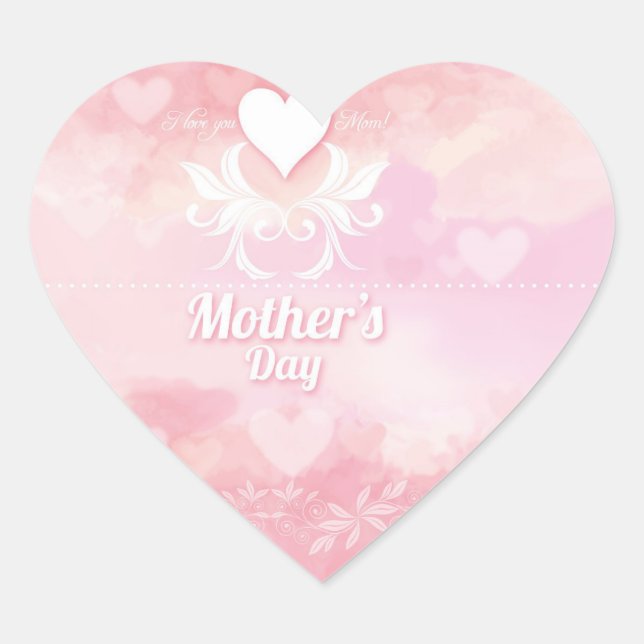 Mother   heart sticker (Front)