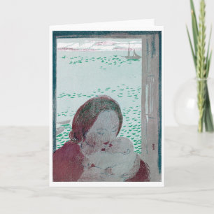 Mother Holding Baby, Maurice Denis Card