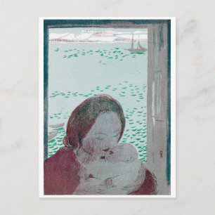 Mother Holding Baby, Maurice Denis Postcard