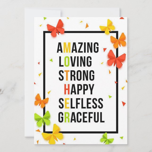 Mother Holiday Card (Front)