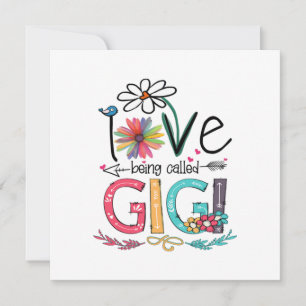 Mother I Love Being Called Gigi Sunflower Birthday Invitation