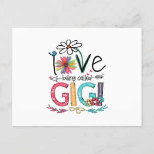 Mother I Love Being Called Gigi Sunflower Birthday Postcard