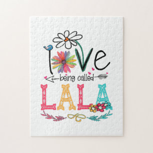 Mother I Love Being Called Lala Sunflower Birthday Jigsaw Puzzle