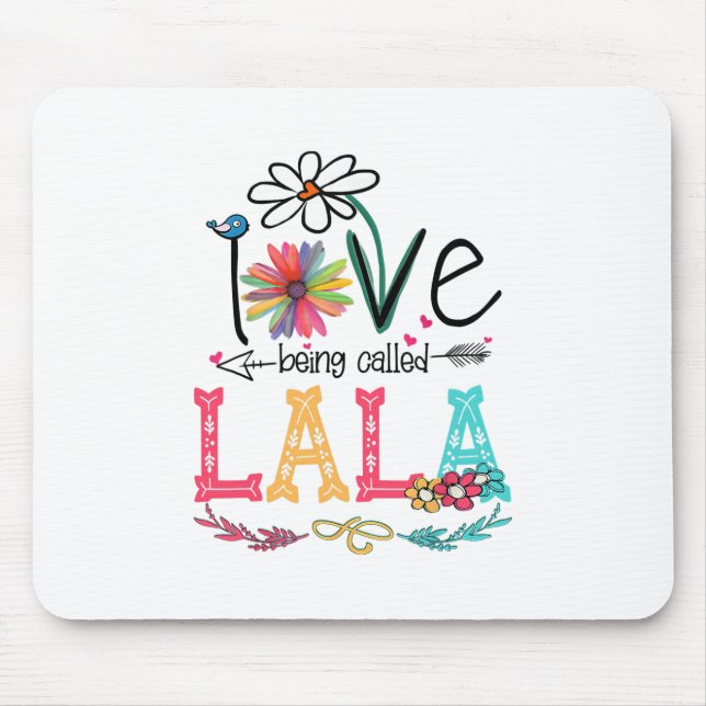 Mother I Love Being Called Lala Sunflower Birthday Mouse Mat (Front)