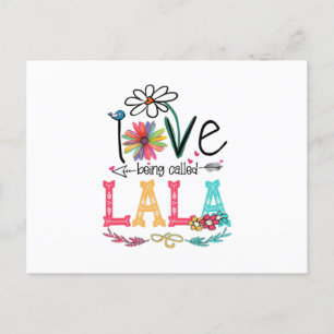 Mother I Love Being Called Lala Sunflower Birthday Postcard