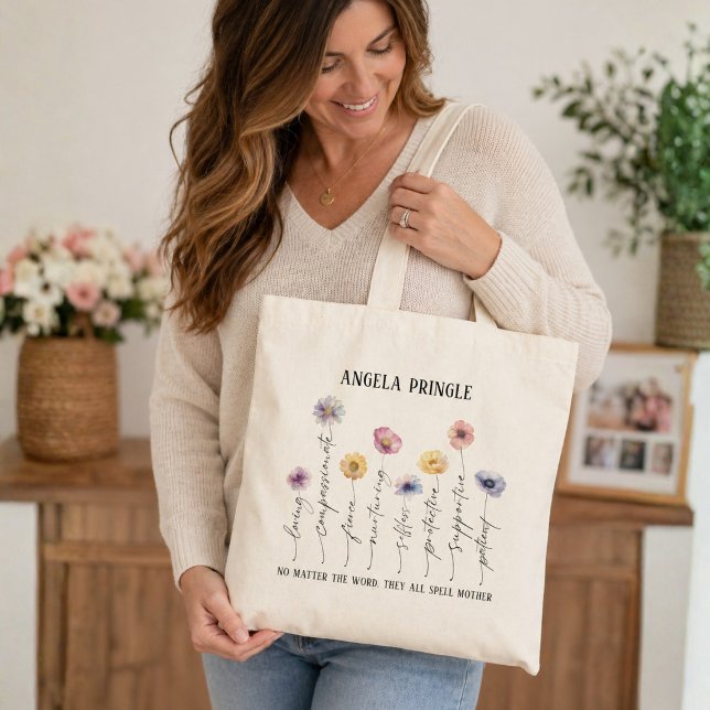 Mother in Bloom Tote Bag (Thoughtful Mother in Bloom Mother's Day Gift)