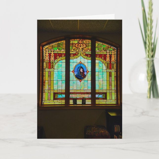"Mother in Glass" Easter Card (Front)