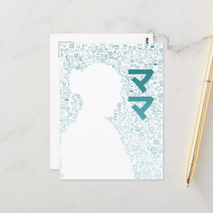 Mother in Japanese Character (Katakana) Postcard