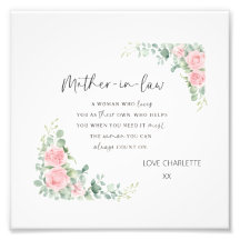 Mother In Law Acrylic Block | Gift For Mother in L