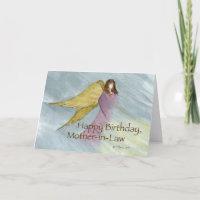 Mother-in-Law, Angel Birthday Blue