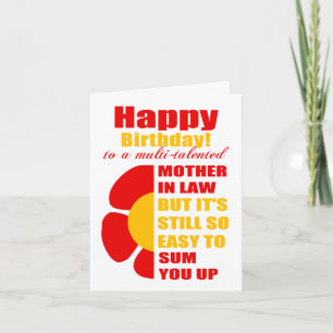mother in law birthday card