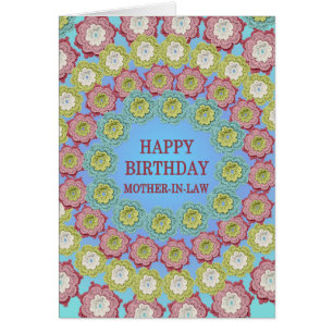 Mother in Law  Birthday Crochet Flowers