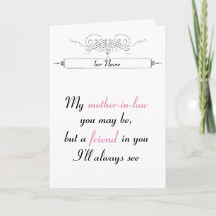Mother in Law card   or any female family member